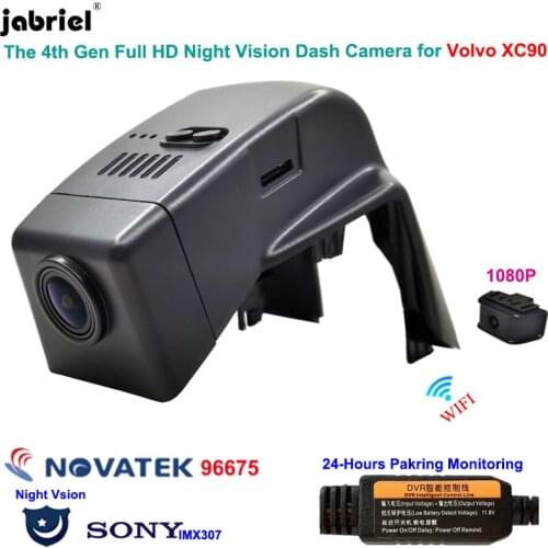 Hidden dash cam WIFI Night Vision Full HD 1080P Car Dvr 24H Rear camera for Volvo XC90 2014 2015 2016 2017 2018 2019 2020 2021