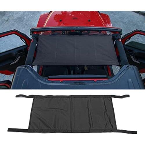 Sun Visor Protector Hammock Oxford Fabric Car Roof Sunshade For Jeep Wrangler YJ TJ LJ JK JKU JL JLU Gladiator JT 1987-2020