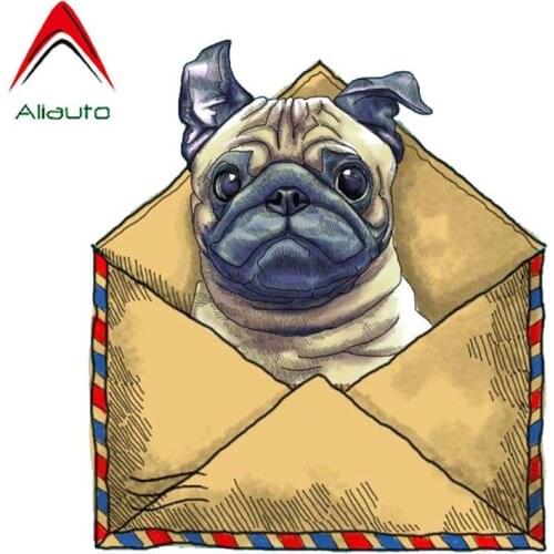 Aliauto Funny Car Sticker Envelope Dog Decal Accessories PVC Fashion for Mercedes Honda Toyota Volkswagen,16cm*14cm
