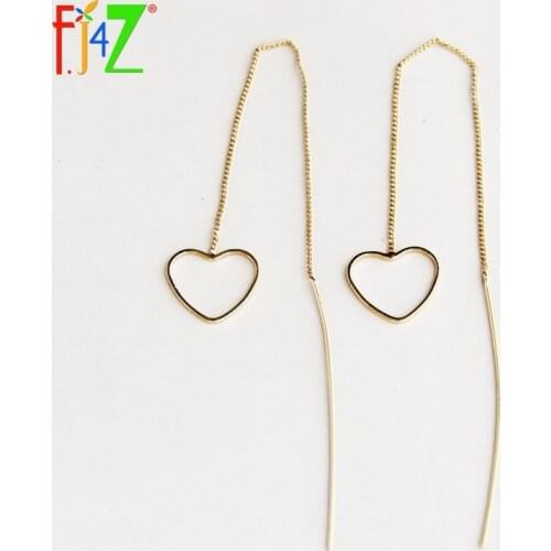 F.J4Z Clearance Sale Designer Heart Star Piercing Earrings Fashion Women Simplicity Earring Jewelry Ladies Gifts