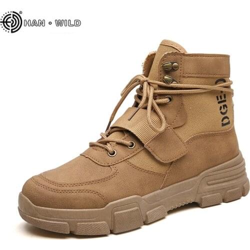 Winter Boots Men Designer Black British Style Trend Military Ankle Boot Mens 2019 Fashion Casual Shoes
