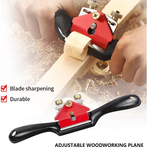 1pc Adjustable Hand Planer Spokeshave Woodworking Bird Plane Trimming Domestic Carpenter Screw Wood Cutting Edge Chisel Tools