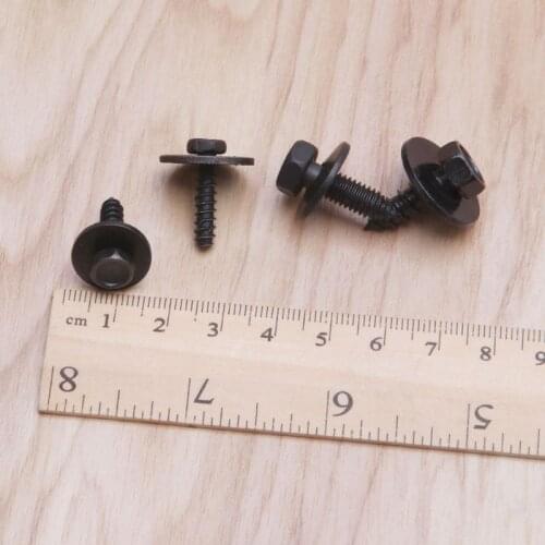 10PCS Universal Hex Screws Self Tapping Tapper Screw for Various Car Vehicle Models Kit QW