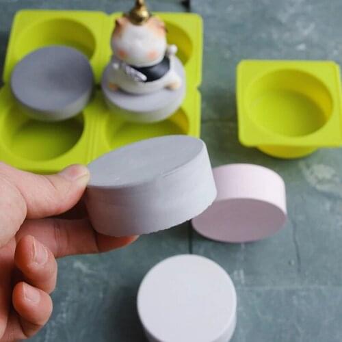 4 Cavity Silicone Mold Soap Mold Easy To Clean Fondant Cake Chocolate Mold Reusable Cake Decorating Tool