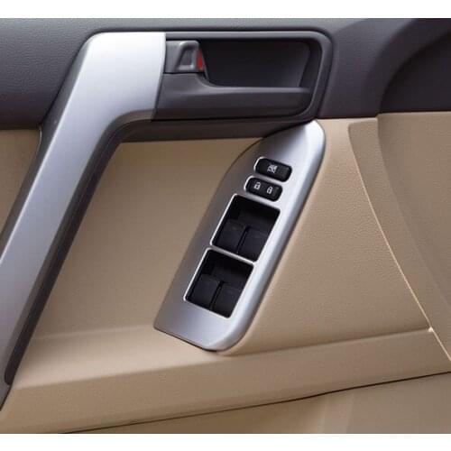 4pcs for TOYOTA PRADO 2700 Car window switch Trim Lift switch panel frame sticker