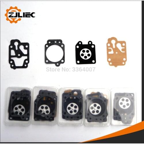 5sets Carburetor repair fit for 40-5 1E40F-5 1E44F-5 brush cutter 430 cg260 cg330 cg430 cg520 cg139 trimmer carb rebuild gasket