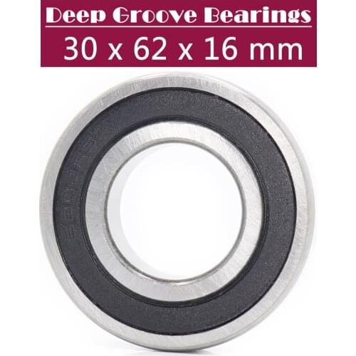 6206RS Bearing ABEC-3 (1 PCS) 30x62x16 mm Deep Groove 6206-2RS Ball Bearings 6206RZ 180206 RZ RS 6206 2RS EMQ Quality
