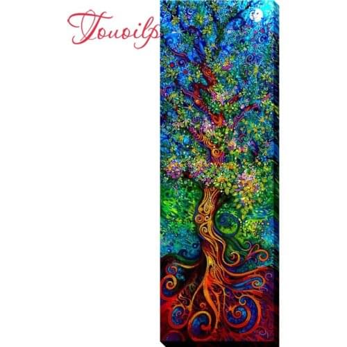 TOUOILP Full,5d,Diamond Embroidery,Large,diy,5d diy Diamond Painting,City Symbol Landscape tree image,Stitch Cross,Mosaic pictur