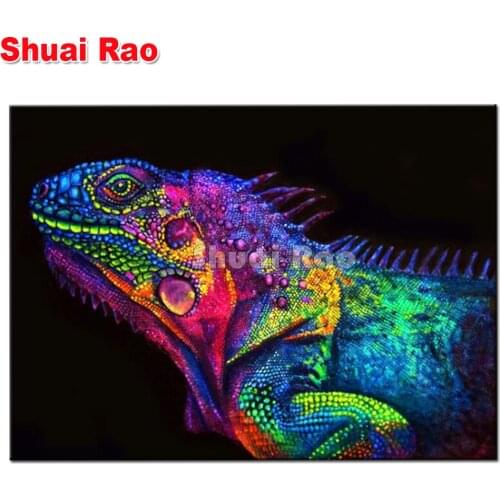 Chameleon Diamond Painting cross stitch full square drill mosaic animal Diamond Embroidery diy painting home decor boy gift