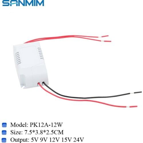 Ac-dc single 5V 9V 12V 15V 24V Switching power supply precision shelled 12w power module power board