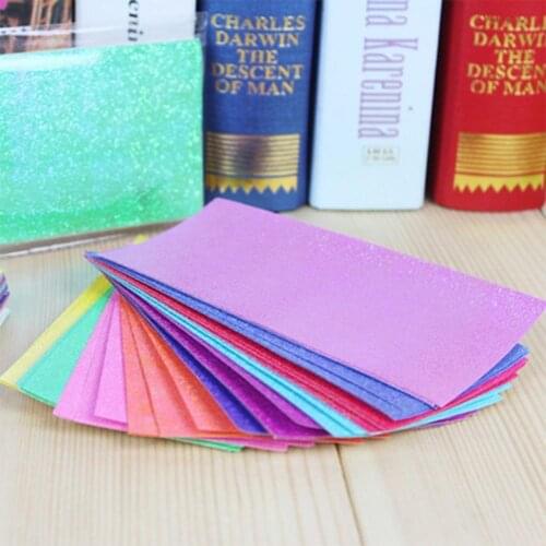 50pcs Origami Paper DIY Flash Pearlescent Origami Sheets Cardstock Paper Papers Single Sided Scrapbooking Decoration Paper