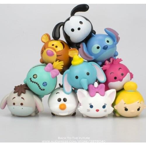 Disney Mickey Mouse Minnie 10pcs/set 3cm Action Figure Posture Anime Decoration Collection Figurine Toy model for children