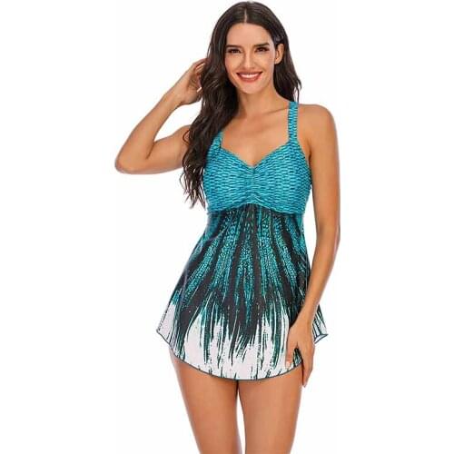 Women 2 Piece Tankini Swimsuits Swimwear Plus Size 6XL Bathing Suit Top Female Sexy Swimming Suit Costume Swimdress Bikini 2020