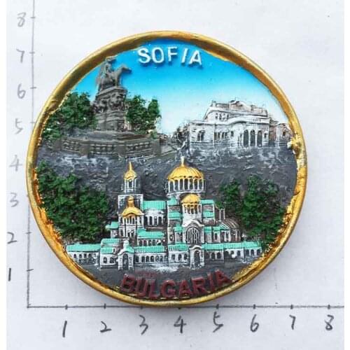 Bulgaria Sofia Alexander, Nevski Boyana Travel Souvenir Fridge Magnets