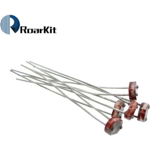 20PCS LDR Photo Light Sensitive Resistor Photoelectric Photoresistor 5528 GL5528 5537 5506 5516 5539 For Arduino