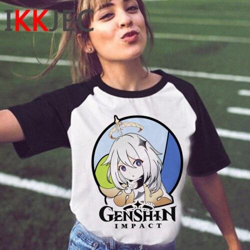 Genshin Impact tshirt top tees women 2021 harajuku tumblr kawaii harajuku kawaii t-shirt tumblr