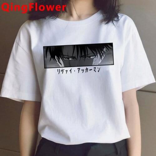 Attack on Titan Shingeki No Kyojin Titans Attack t shirt clothes female couple aesthetic print harajuku kawaii summer top