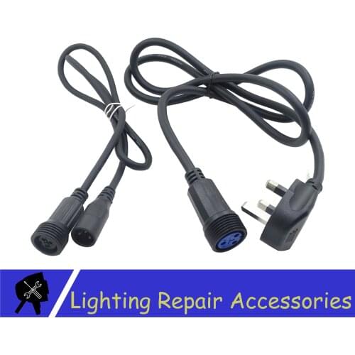 IP65 Waterproof 1m 3Pin DMX Signal Cable And Power Switching Adapter Cable DMX Power Conversion Cable For Outdoor stage light
