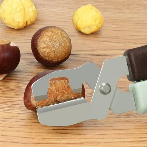 Creative Cross Opener Chestnut Clip Stainless Steel Walnut Chestnut Opener Kitchen Tools Walnut Clip Nut Crackers