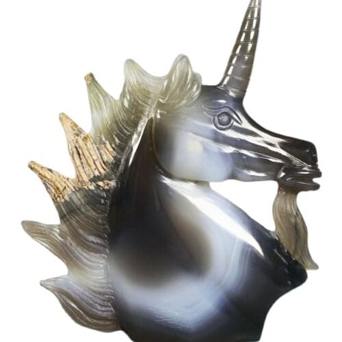 AAA+ 300G + natural agate crystal cave quartz crystal unicorn seahorse manual carving