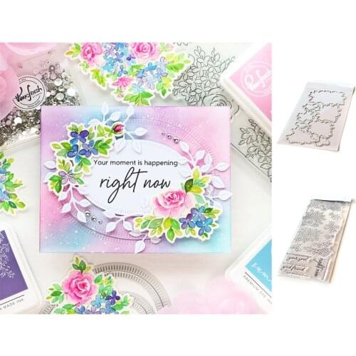 Rose Flowers Metal Cutting Dies stamp Scrapbooking Diary Decoration Stencil Embossing Template DIY Greet Card 2021 New Arrival