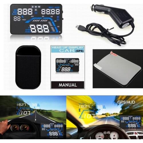 Multifunction 5.5'' HUD Head Up Display for Hyundai Veloster Tucson I10 I30 Santa Fe Genesis tiburon I40 Accent Veracrus Elantra