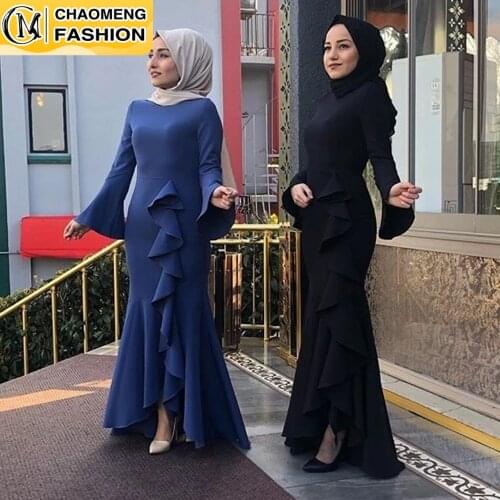 Middle East Ramadan Fashion Turkish Kaftan Caftan Hijab Dresses Arab Muslim For Women Abaya Islamic Clothing Elbise Robe Femme