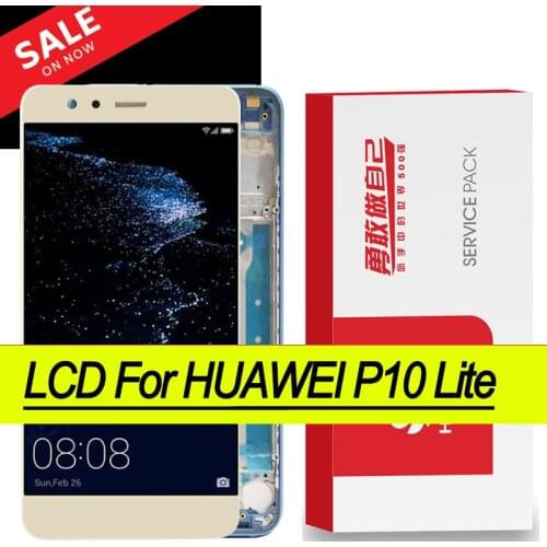 Original AAA 5.2'' LCD With Frame For HUAWEI P10 Lite Lcd Display Screen For HUAWEI P10 Lite WAS-LX1 WAS-LX1A WAS-LX2 WAS-LX3