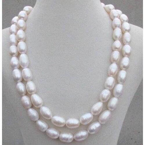Huge 32'' 12-14MM SOUTH SEA GENUINE WHITE PEARL NECKLACE 925silver