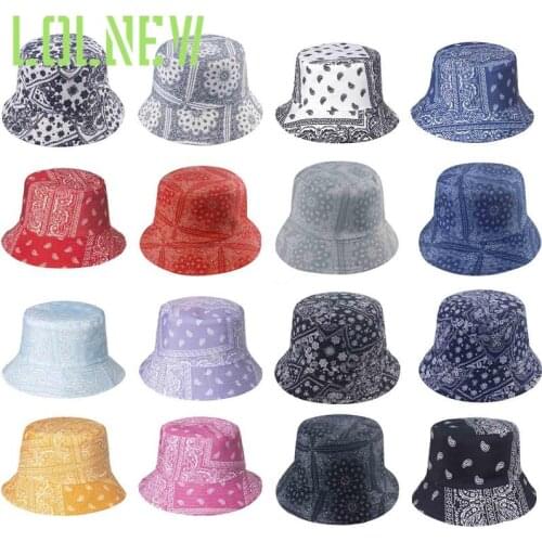 Bucket Panama Fisherman Caps Men Women Coconut Tree Flower Print Hat Summer 2021