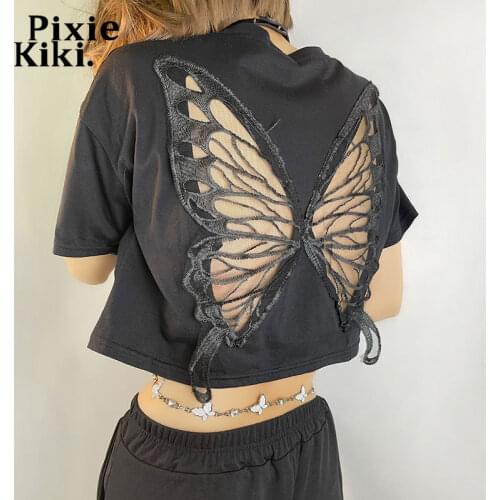 PIXIEKIKI Womens Summer T-shirts