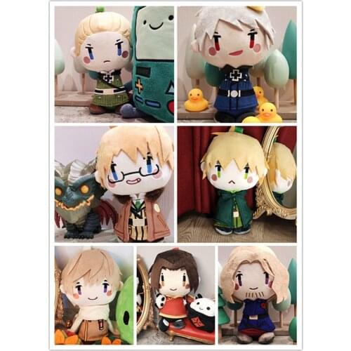 APH/Axis Power Arthur Prussia Arthur Kirkland Alfred WangYao UK USA Plush Doll Toy Keychain Strap Gift Lovely Pendant HOT
