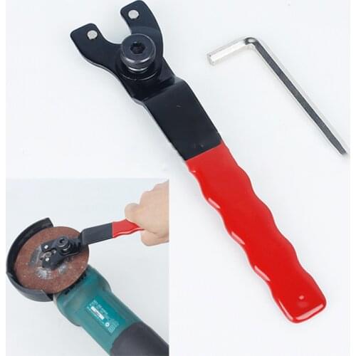 Adjustable Angle Grind Wrench 8 Inch Grinder Key Pin Plastic Handle Home Repair Spanner Tool Accessories