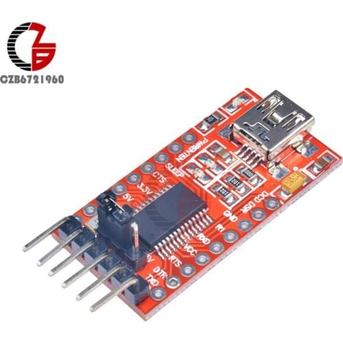 T232RL FT232 FTDI Mini USB to TTL Converter Module DC 3.3V 5.5V Serial Adapter Board Mini Port Transceiver Signal TTL CMOS Level