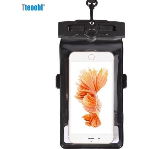 Tteoobl 4.8"~ 6.3" Mobile Phone Pouch 20M Waterproof Bag Underwater Dry Case Cover For Canoe Kayak Rafting Camp Swiming Drifting