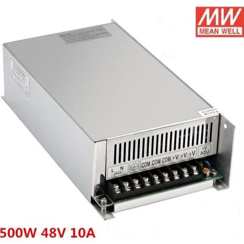 High power switching power supply 500W 48V 10A (S-500-48) AC to DC for cnc router