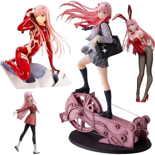 Japanses Anime Darling in the FRANXX Zero Two Code 002 girl Sexy Girls PVC Action Figures Model Toys Adult Collection Gifts
