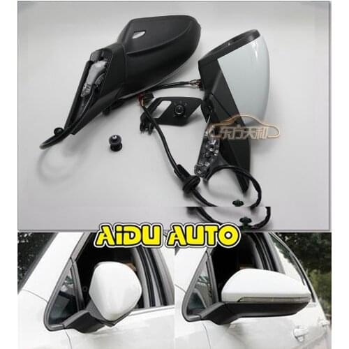 USE For VW Golf 7 MK7 VI Mirror With Cover AUTO folding electric folding Mirror Switch GLASSES Cover 5GG