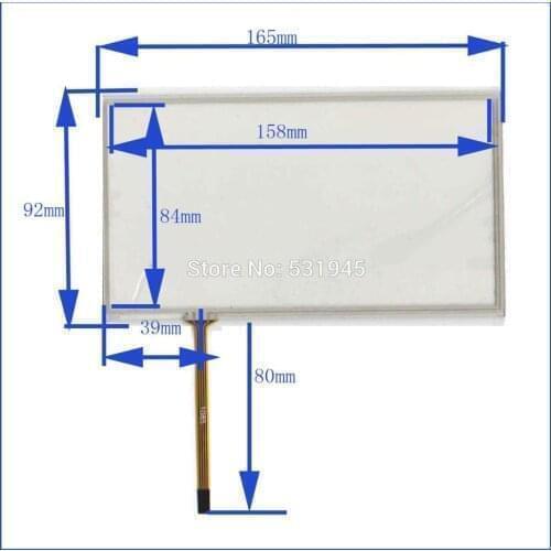ZXYS 35PCS/LOT 165*92mm compatible touchglass 4lines resistance screen this is compatible 165*92