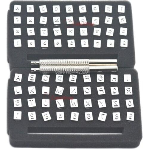 1 Set / Lot 4mm 6mm Alphabet Number Stamp Die For Leather Belt LOGO Stamper Punch Craft DIY Tool Seal