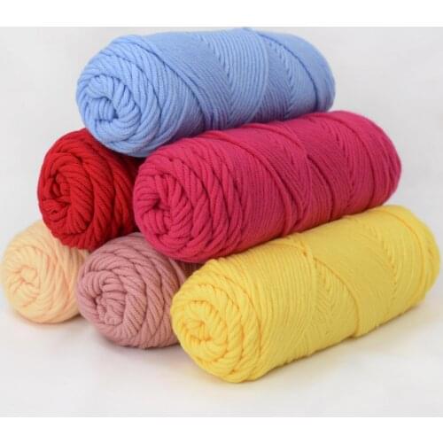 100g/ball Chunky Yarn wool Soft milk cotton blends For Hand Knitting Crochet Cotton diy Yarn knit worsted yarn so weave of wool