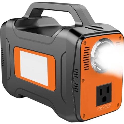 130wh Portable Power Solar Generator Emergency Power Station 12000mAh Rechargeable Lithium Battery For Outdoors Travel Camping