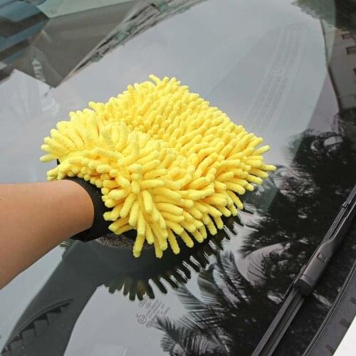 2020 1pc Multi Function Anti-Scratch Car Wash Glove Coral Mitt Soft For Car Wash And Cleaning Thick Cleaning Glove Car Wax Brush