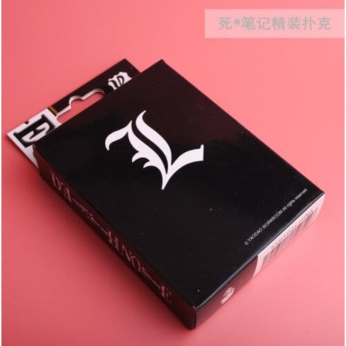 54pcs cards Anime cartoon Death Note Cosplay Board Game Cards Hardcover poker toy gift with box
