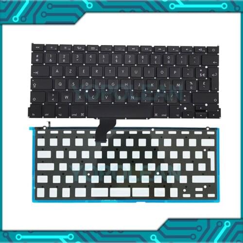 New AZERTY France Layout For Macbook Pro Retina 13" A1502 French Keyboard with Backlight 2013 2014 2015 Year