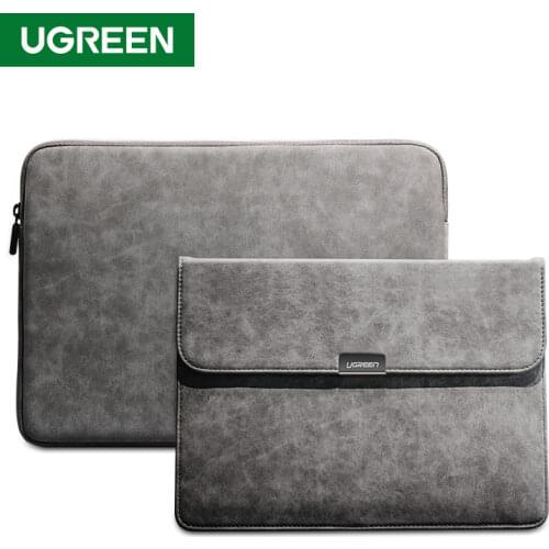 UGREEN Leather Laptop Bag for Macbook Air Macbook Pro 13 Notebook Bag Case Cover for iPad Pro Air Laptop Sleeve Case