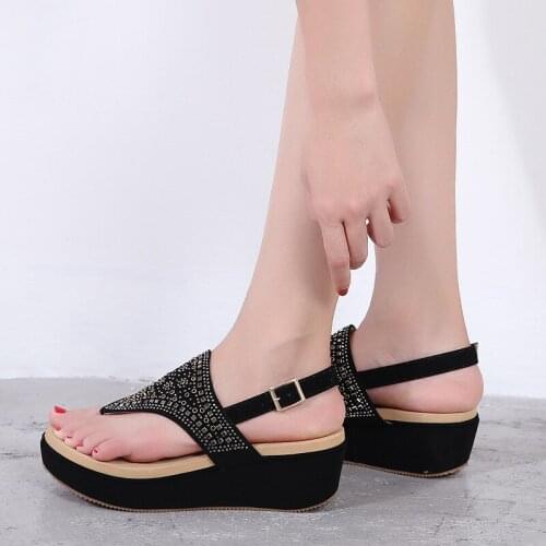 Summer Women Sandals Flats Wedge Sandals Ladies Women Fashion Rome Style Womens Shoes Plus Size Footwear