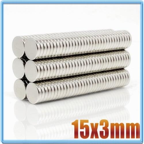5/10/20/50/100Pcs 15x3 Neodymium Magnet 15mm x 3mm N35 NdFeB Round Super Powerful Strong Permanent Magnetic imanes Disc 15x3