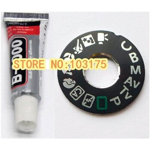 New Top Cover Function Mode Dial Interface Cap Button Label for Canon EOS 60D With Free Glue Camera Repair Part