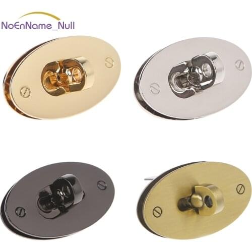 Oval Twist Lock Bag Case Catch Buckle Clasp For Handbags Accessories DIY Craft JUL29